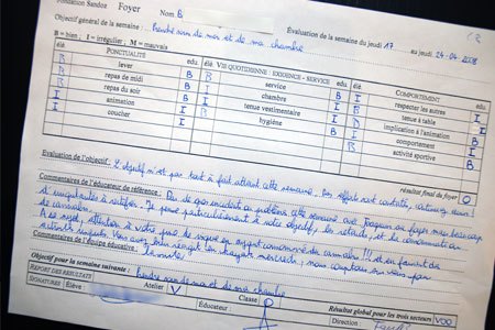 Fiche d'observations